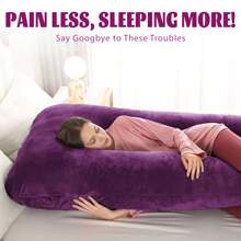 120cm Length Small U-Shaped Body Pillow Straps Replacing Pillow Case High Grade Polypropylene Cotton Filling