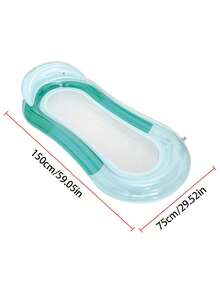 Adult Inflatable PVC Pool Lounger, New Floating Pool Bed With Floral Design, Comes With Air Pump, Summer Use - Multicolor - View 4