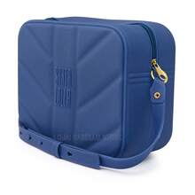 Santa Lolla Women's Crossbody Shoulder Bag And Wallet Kit With Rubberized Lining - Navy Blue - View 1