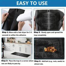 Mouse Trap Rat Trap Rodent Trap Live Catch Cage Easy To Set Up And Reuse Galvanized For Rust Prevention Mouse Trap,Mouse Catchers,Stainless Steel Mouse Trap,Humanized Mouse Trap For Catching And Releasing Chipmunks, Ats And Mice - Black - View 6