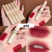 Kit 5 labiales líquidos larga duración hasta 12h incluye 5 tonos nude e intensos resistente a comidas y agua acabado uniforme no reseca fácil de aplicar ideal para uso diario o eventos especiales - Multicolor - Ver 7
