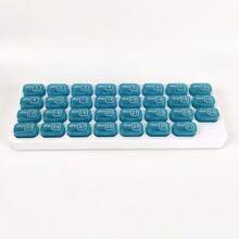 Portable Daily Pill Organizer - Deluxe 31-Day - Thick PP Material, Clear Compartment Lids, Weekly Labels & Removable Compartments - Ideal For Home, Travel, Holidays & Birthdays, Perfect Gift - Travel Pill Box, Pill Storage, Pill Box For Purse