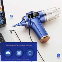 1pc Handheld Car Vacuum Cleaner, 4500Pa Vacuum Cleaner And Air Purifier, 78W High-Power Handheld Vacuum Cleaner, Electric Display Screen And Multiple Nozzles, Suitable For Cars, Homes, Offices, Pets