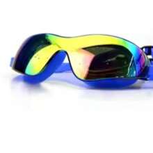 1pc Adjustable Electroplated Leak-Proof Swimming Goggles For Women, Men, Youth
