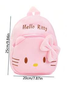 Sanrio 1Pc  Large Capacity Backpack Cute Pink White Design Hand Washable Suitable For Daily Commuting Outing Cosmetic Bag Gift