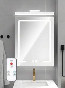 1 PC LED Light Bar With Remote , Type-C 5V Rechargeable 3 In 1 Light Colors Changeable Brightness Dimmable LED Light For Mirror Lighting Bathroom Bedroom Camping Kitchen Night Lighting