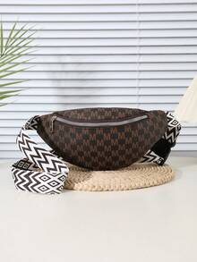 2025 New Casual Fashion Simple One Shoulder Dumpling Bag, Commuting Crossbody Waist Bag For Women - Coffee - View 1