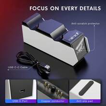 P5 Controller Charger With Protective Chip And LED Indicator, P5 Charging Docking Station, 2-Hour Quick And Safe P5 Charger