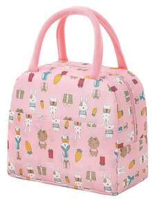 1pc/2pcs Insulated Lunch Bag, Large Capacity Thermal Lunch Tote, Suitable For Work/School, Floral Print Lunch Handbag, Great Gift For Christmas, Everyday Use, Mother's Day/Graduation - Multicolor - View 10