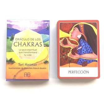 Nueva baraja de cartas de tarot y oráculo de chakras en español