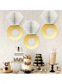 1/3pcs Honeycomb Ball Wedding Decorations Perfect For Weddings, Bachelorette Parties & Wedding Party Decoration