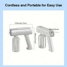 XO Chef Lab Continuous Sprayer Bottle With Ultra Fine Mist- Continuous Mister Spray Bottle For Hairstyling, Cleaning, Plants, Pets, Barbers, Salons, High Pressure Spray Bottle, Portable Refillable Mist Sprayer (Clear - 8.8Oz/268ml) - White-2Pcs - 查看 11