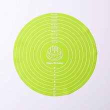 Silicone Baking Mat Round Baking Mat Cake Mat With Measurements Non Stick Dough Rolling Mat Pastry Mat For Making Macarons Bread Baking Accessories