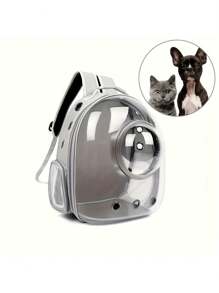 Airline-Approved Pet Carrier Backpack For Small Dogs & Cats Up To 12 Lbs - PC Acrylic Transparent Design, Ventilated Temperature-Resistant - TSA Compliant Travel Hiking Camping Vet Visits - Lightweight Portable Pet Carrier With Adjustable Straps & Safety Lock, Escape-Proof Hands-Free Pet Backpack Carrier For Airplane Car Carriers, Ideal Pet Travel Accessories Gift For Dog Cat Owners By IISVGE
