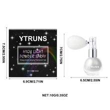 Ytruns 星形闪光喷雾，身体化妆荧光笔，3D 闪光粉，适合表演和舞会，锁骨和身体闪光喷雾。 - 彩色 - 查看 9