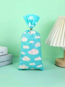 40件/套蓝天白云图案糖果饼干包装，零食烘焙食品包装袋和礼品 - 彩色 - 查看 4