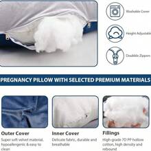 Pregnant Women's Pillow, Full Body Pillow-Detachable Pillowcase Extra Large Size-Sleeping Pregnant Women's Pillow-Adult Body Pillow, Pregnant Women's Pillow And Essential For Pregnancy