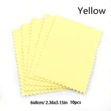 10/20/30/50片装珠宝抛光布 - 金色和银色，防氧化，适用于戒指、项链、手链、银器清洁和护理