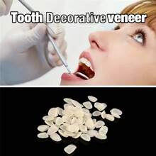 50pcs Temporary Tooth Replacement Kit, Teeth Whitening Veneers, Simple And Convenient, Fit Various Tooth Shapes, Boost Confidence And Smile Charm