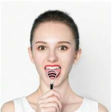 Super deer Silicone Tongue Scraper With Non-Slip Handle Double Side Tongue Cleaner Freshe Breath Tongue Brush For Oral Hygiene Care