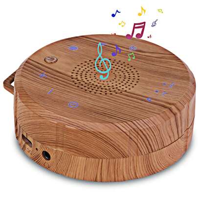 ANTSAY Ruido Blanco para Bebe, Elegante Máquina de Ruido, 19 Sonidos Relajantes, Con Temporizador y Ajuste de Volumen, Adecuada para Bebés y Adultos, Diseño Portátil, Altavoz Bluetooth Inalámbrico