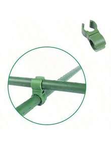 5 Adjustable Plant Grid Connection Clips - Durable Green Plastic A-Type Connector, Suitable For 11 Mm Support Poles, Very Suitable For Climbing Plants And Garden Frames, Climbing Plant Grids - Multicolor - View 13