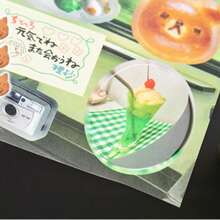 45张模切贴纸 昭和风格闪光甜点装饰贴纸 返校季