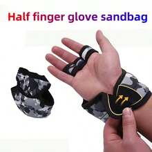 2pcs Weighted Gloves Half Finger Sandbag Wrist Wrap Arm Weight Training Boxing MMA Fitness Equipment - Multicolor - View 2