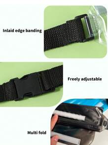 1pc/2pcs Waterproof Beach & Underwater Phone Bag, Waterproof Waist Pouch For Outdoor Travel, Waterproof Earphones Bag, PVC Material, Hook & Loop Closure, Triple Waterproof, Travel Storage Bag, Summer Waterproof Phone Pouch, Suitable For Diving, Swimming, Surfing