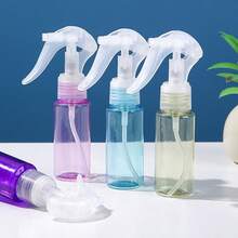 1/4 piezas Botellas de spray de ratón de plástico de color aleatorio, vaporizadores de agua transparentes para humidificación, nuevo cierre, portátil, adecuado para cosméticos, alcohol y plantas - Multicolor - Ver 4