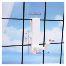 10pcs-Non Perforated Mesh Hooks, Shelf Wall Storage Hooks, Mesh Wire Mesh Non Nail Hooks, Non Perforated Hooks, Storage Plastic Hooks