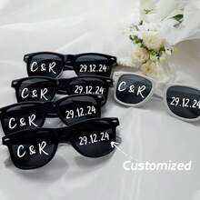 海滩新娘派对，个性化单身派对伴娘礼物，定制新娘心形时尚眼镜新娘部落|海滩新娘派对，个性化单身派对伴娘礼物，定制新娘心形时尚眼镜新娘部落 - 彩色 - 查看 6