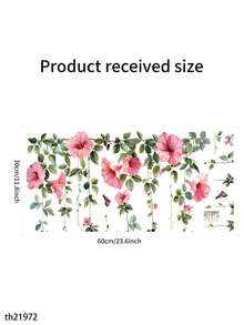 1 szt. Kolorowa kwiatowa naklejka na okno z PVC, którą można zdjąć, aby rozjaśnić swój dom lub biuro, naklejki, naklejka ścienna, naklejka winylowa do dekoracji domu, elementy dekoracji okiennej, odśwież wystrój pokoju w domu, naklejka ścienna, spersonalizowane naklejki