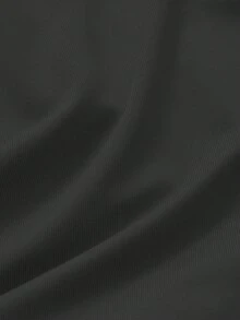 Glamful Elegant Commute Casual Basic Elegant Solid Color Knit Fabric Drawstring Summer Dress - Hitam - View 7