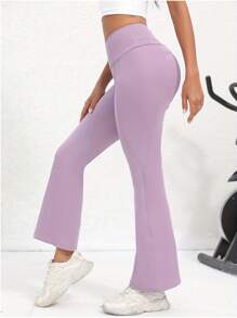 Women's Casual High Waist Flare Yoga Pants, Athletic Tights