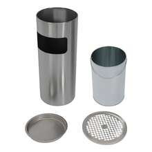 SENDERPICK Stainless Steel Trash Bin With Removable Inner Bin Waste Bin Stainless Steel Trash Bin - Silver - View 7