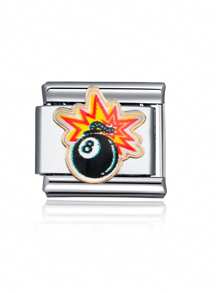 1 pieza 2025 Brazalete de acero inoxidable con dijes italianos de de moda con temas de animales como panda, búho, águila, tiburón, araña y cangrejo, adecuado como regalo para novia, amigos, familia, fiesta y accesorios diarios