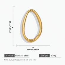 5 Pieces Of 304 Stainless Steel With 3 Sizes Of Asymmetrical Frames, Handmade Jewelry Accessories With 18k Gold-Plated DIY Connection Rings