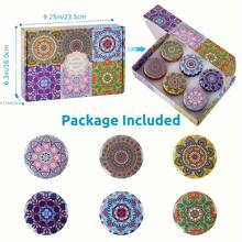 Conjunto de Velas Perfumadas, 6 Pacotes de Velas Aromáticas, Velas em Pote Portátil de 70g para Viagem, Spa, Banho, Ioga, Decoração de Casa