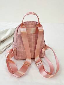 Nuevo bolso de mochila de mujer de uso dual, estilo casual y clásico, de material oxford - Rosa - Ver 10