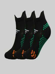 5/3/1 Par de calcetines deportivos de uso diario y casual con lunares, unisex, de tela de punto transpirable y antideslizante, aptos para correr, saltar la cuerda, ciclismo, todo el año