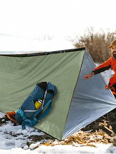 Outdoor Camping Thermal Blanket, PE Aluminum Foil Emergency Sleeping Bag, Simple Insulated Survival Sleeping Bag