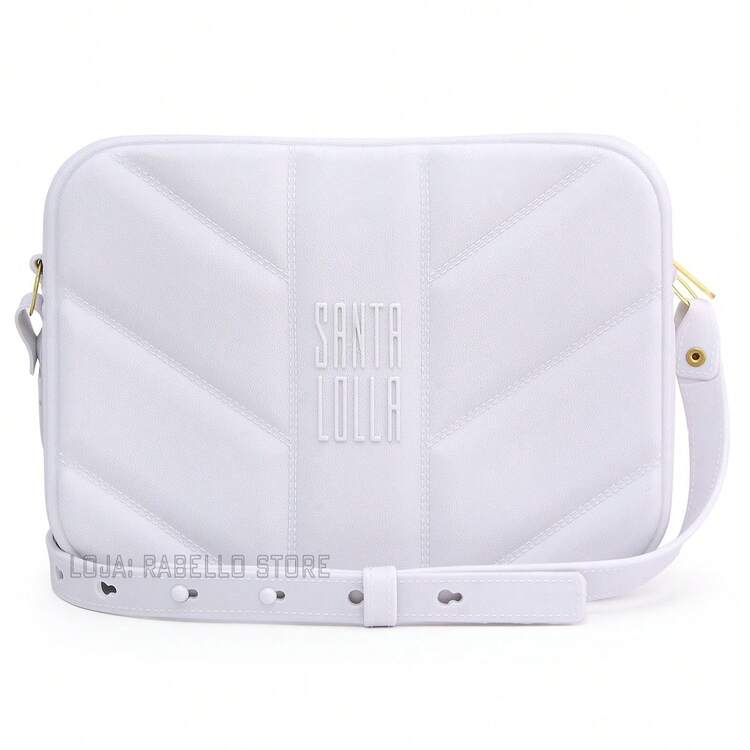 Santa Lolla Women's Crossbody Shoulder Bag And Wallet Kit With Rubberized Lining - White - View 2