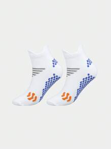 5/3/1 Par de calcetines deportivos de uso diario y casual con lunares, unisex, de tela de punto transpirable y antideslizante, aptos para correr, saltar la cuerda, ciclismo, todo el año