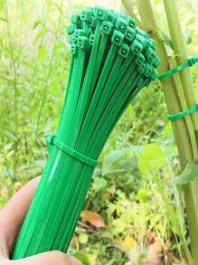 50 pièces/set, attaches de jardinage, cordons à fermeture éclair, emballages plastiques, fixateurs de plantes, attaches de fil de jardinage portables, entretien de la cour et du gazon, liens de réparation de fils et de câbles