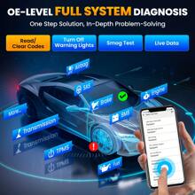 KINGBOLEN KINGBOLEN Soloscan For G-M System Specialized Vehicle Full System Diagnostic Advanced OBD2 Bluetooth Connected Car Diagnostic Scanner, Free Lifetime Upgrades