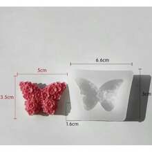 Moldes de silicona, resina, velas y hornear con diseños de flores y mariposas