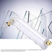 Handheld Alloy Pistol Grip Oil Feed Glass Cutter Set For Cutting Ceramic Tiles - As Shown - View 4