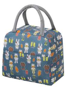 1pc/2pcs Insulated Lunch Bag, Large Capacity Thermal Lunch Tote, Suitable For Work/School, Floral Print Lunch Handbag, Great Gift For Christmas, Everyday Use, Mother's Day/Graduation - Multicolor - View 11