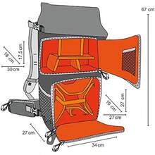 Elements Pro Camera And Drones Backpack Dark Blue Green Orange - as pic - View 3